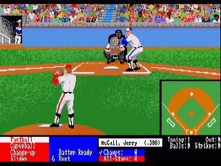 Hardball screenshot 3 for Amiga